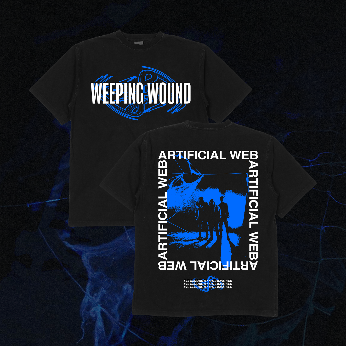 Artificial Web Black Tee
